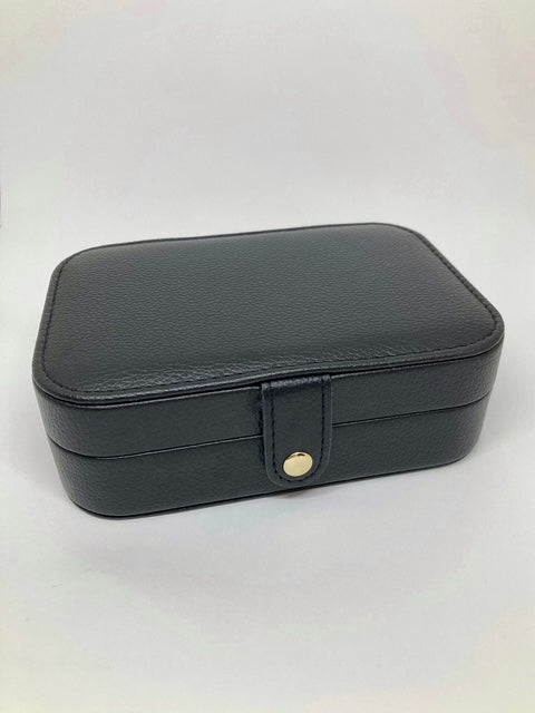 Boîte à bijoux de voyage noire - Grand format