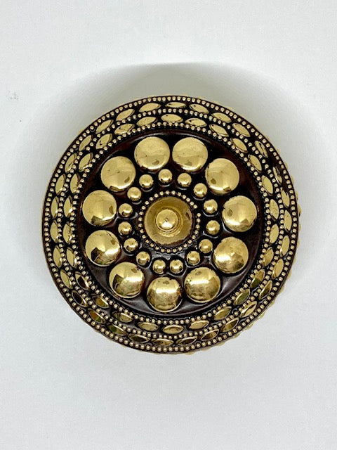 Boîte à bijoux marquetée dorée - Maroc