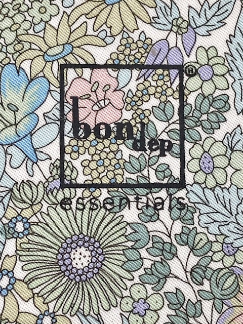 Boîte à bijoux ronde - Fleurs vertes en Liberty ®