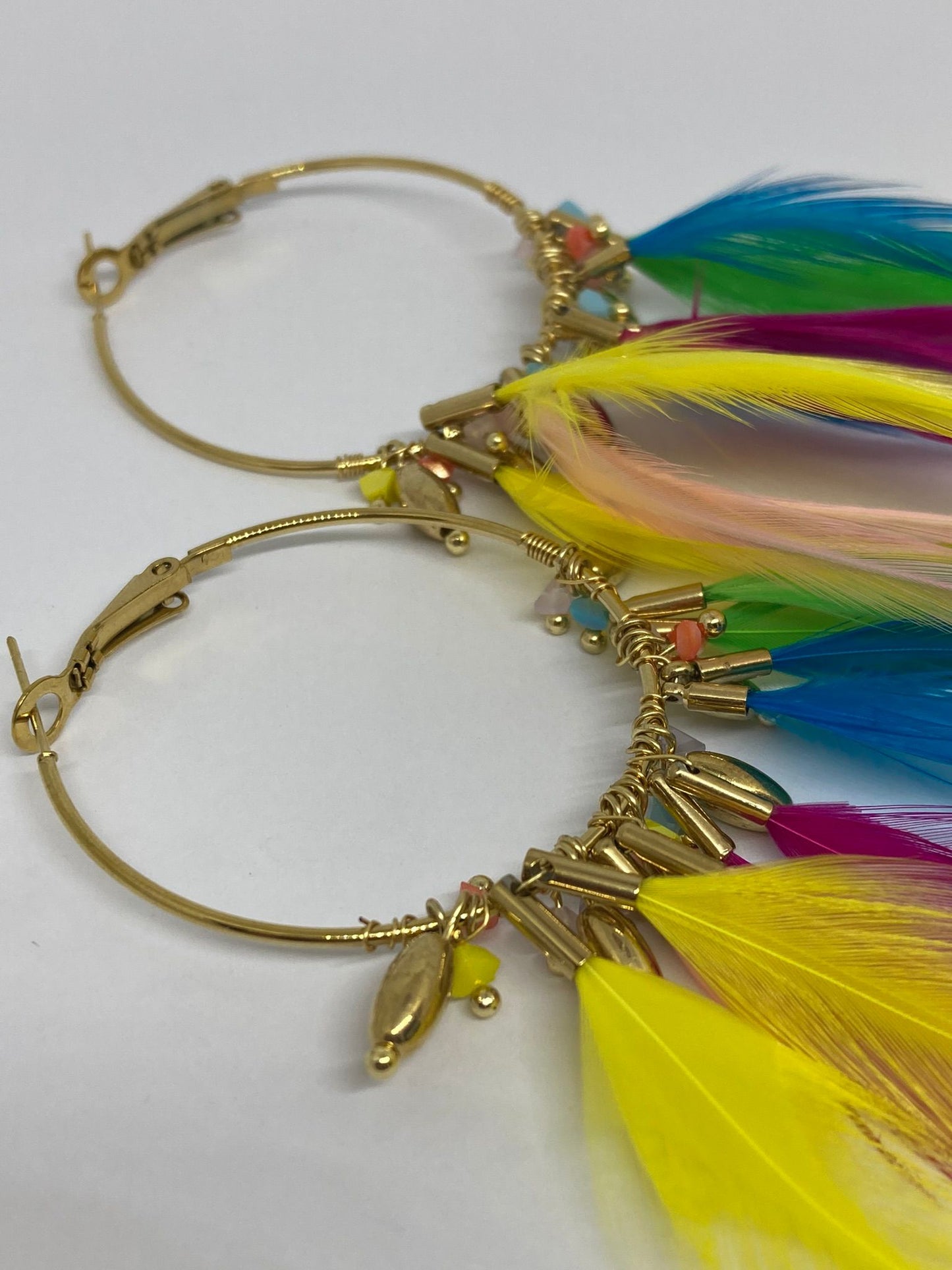 Boucles d’oreilles Plume - Multicolore