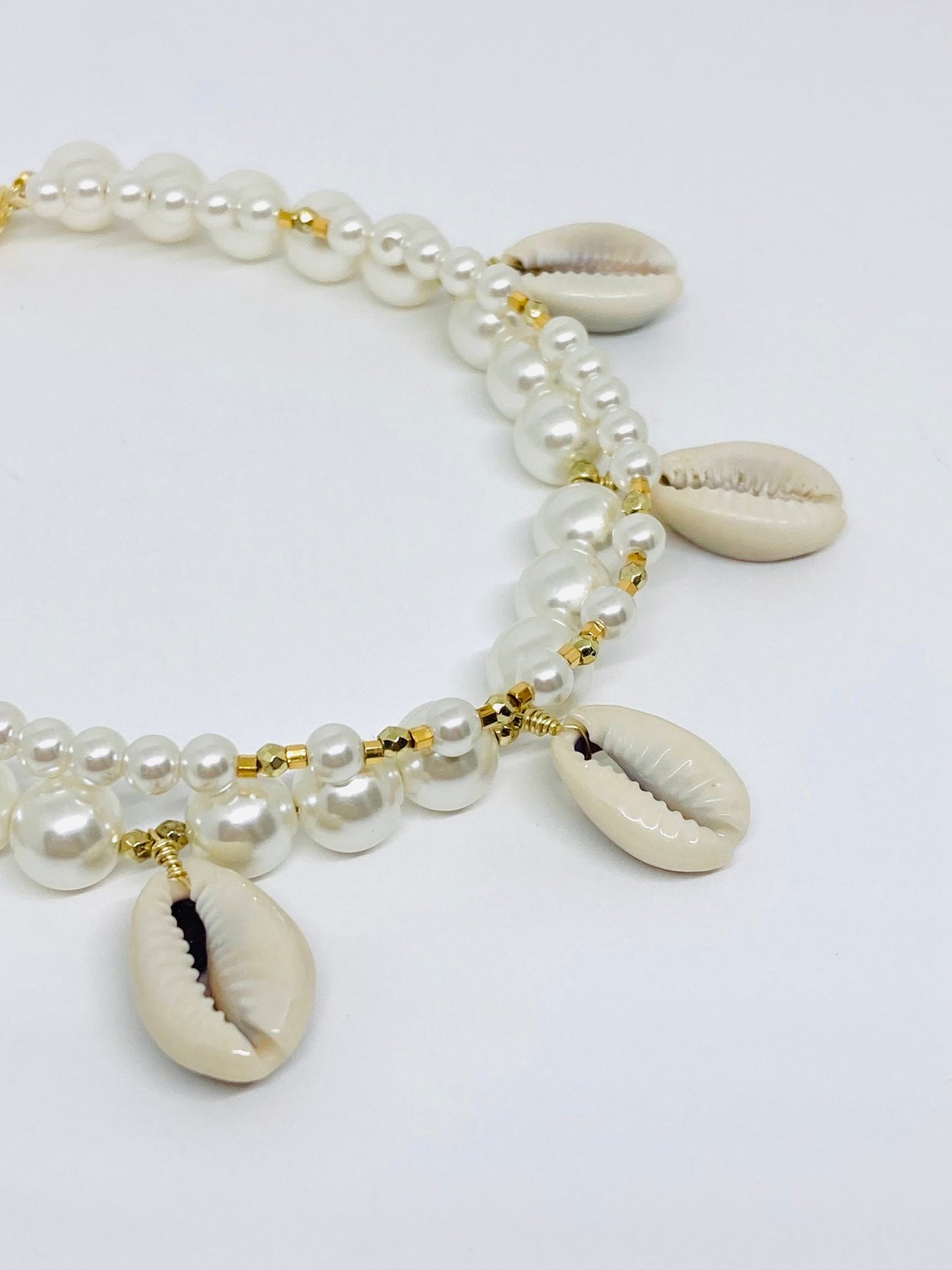 Bracelet de cheville perles nacrées - Hipanema