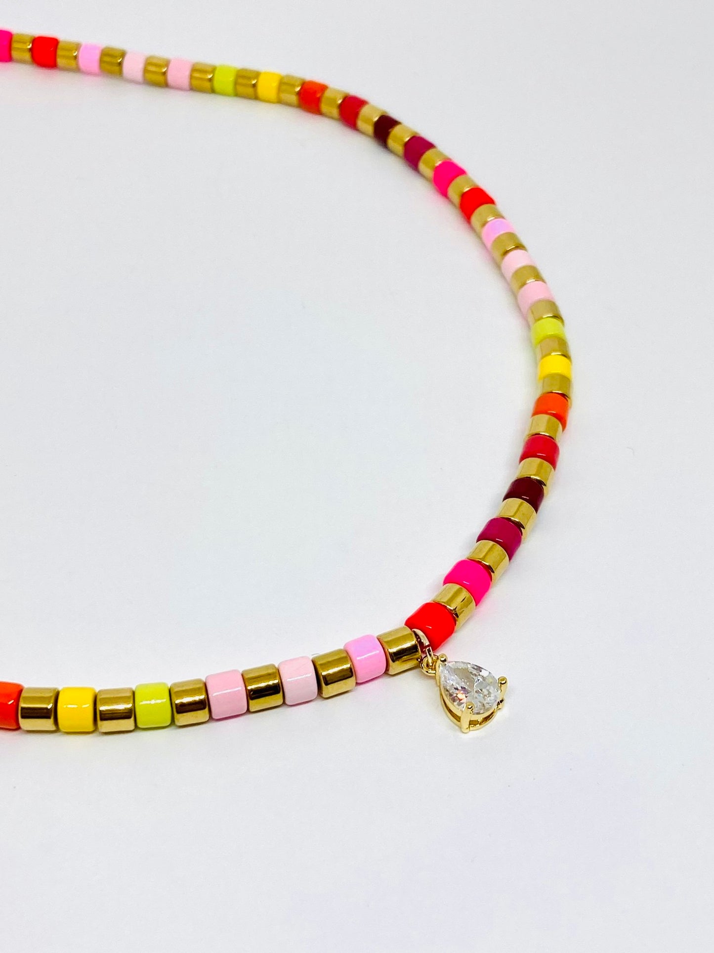 Collier jaune & doré à l’or fin - Hipanema
