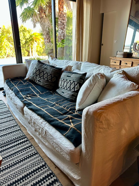 Édredon en lin - Jaune tournesol