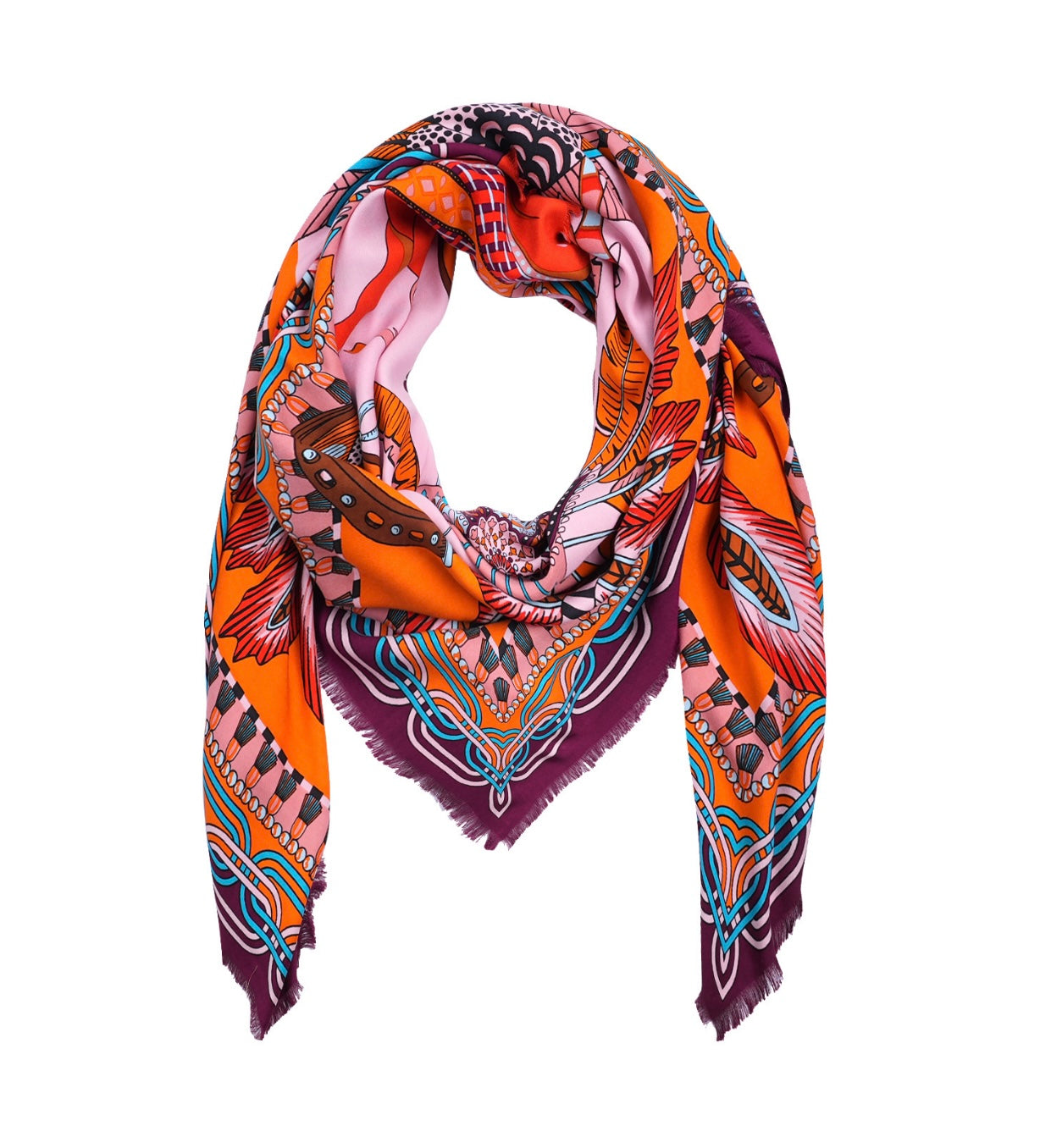 Étole Pony rose - Wild