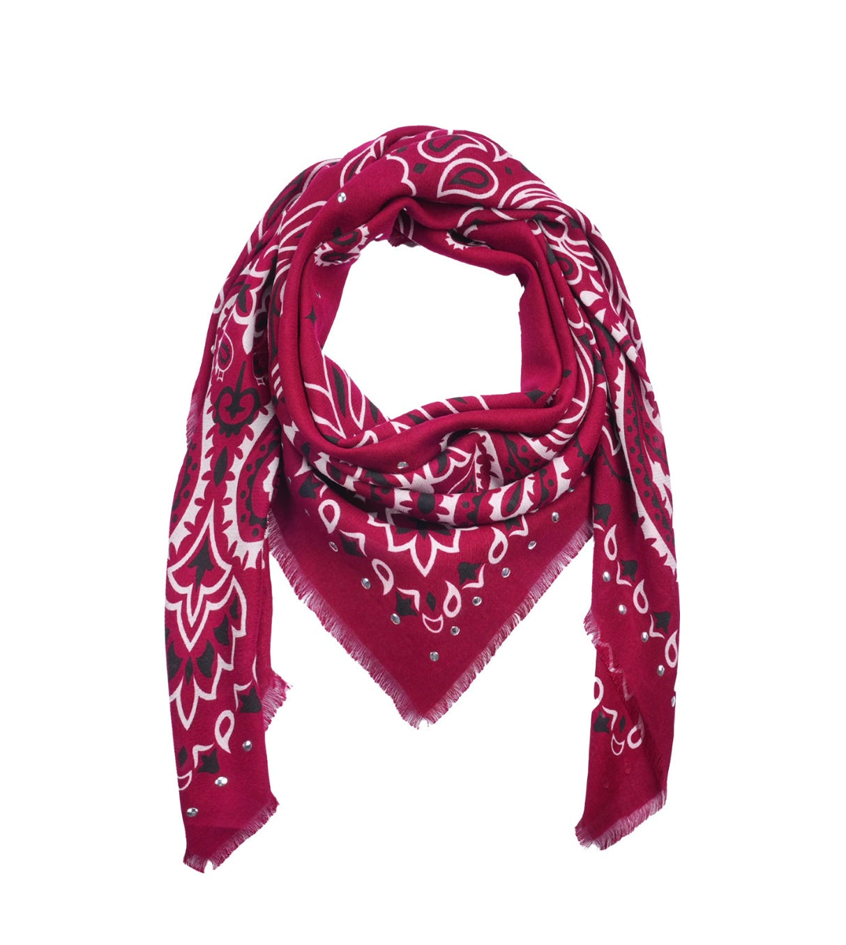 Étole Paisley bordeaux - Wild