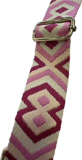 Sac Banane en cuir rose irisée