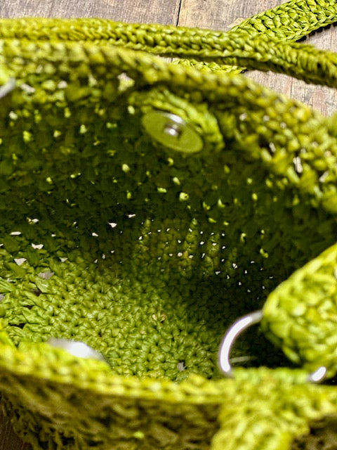 Mini sac en raphia kaki Madagascar - Limaïa