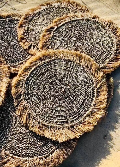 Set de table rond en jonc de mer - Bali