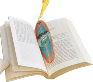 Marque page Surf - Océan Atlantique rouge