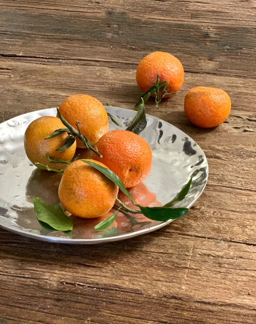 Assiette martelée en aluminium - Indonésie