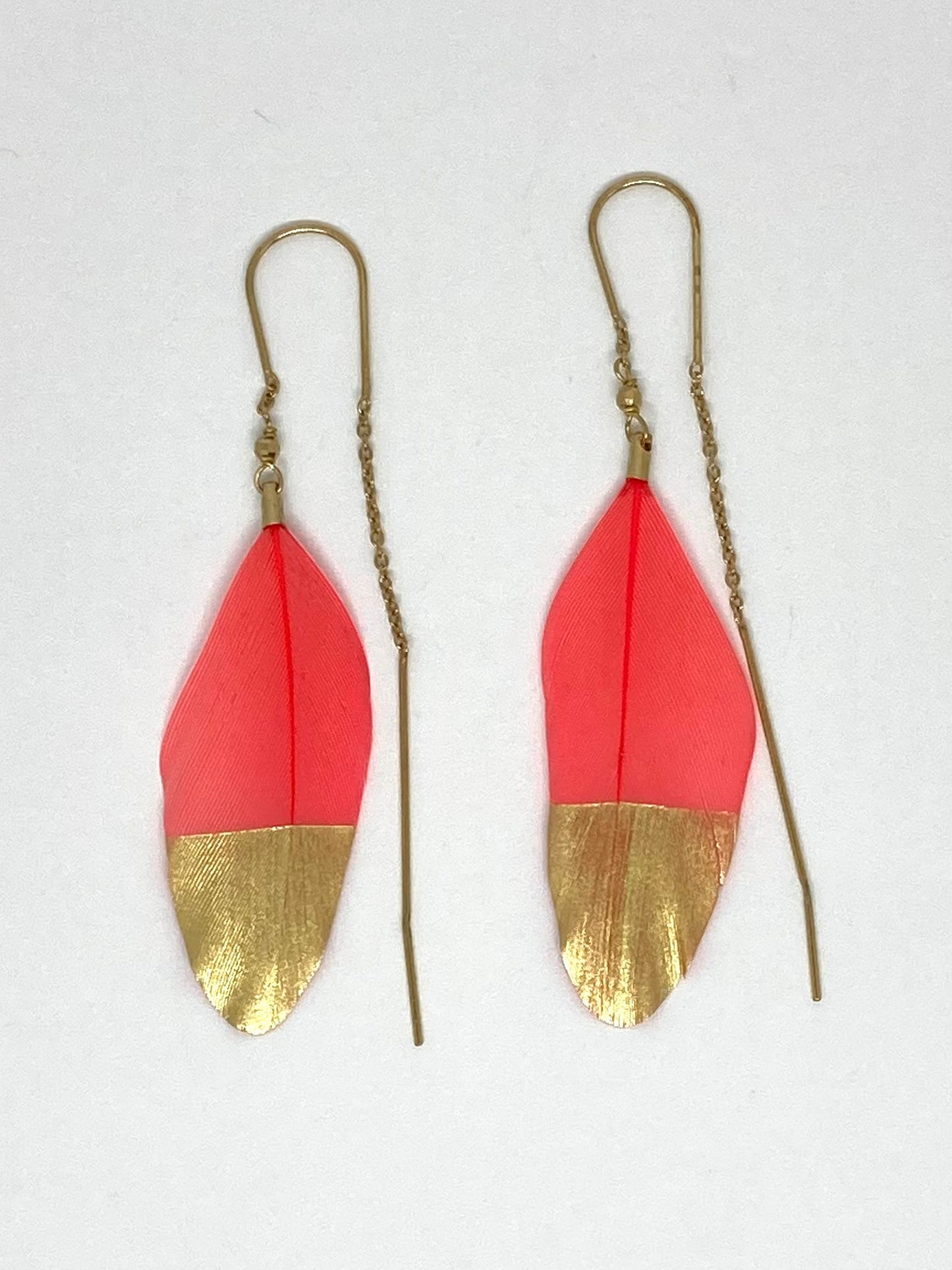 Boucles d’oreilles Cheyenne corail - Stalactite Paris