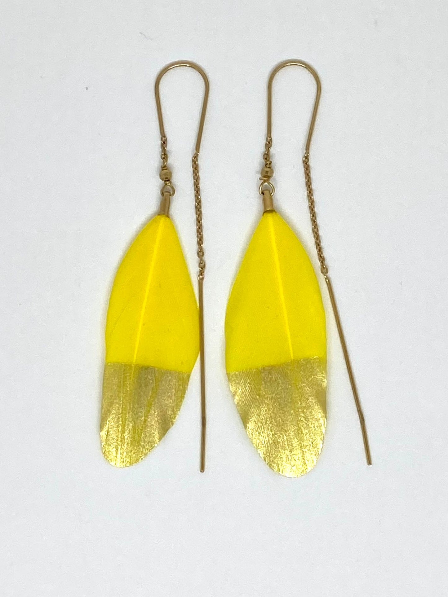 Boucles d’oreilles Cheyenne jaune en vermeil - Stalactite Paris