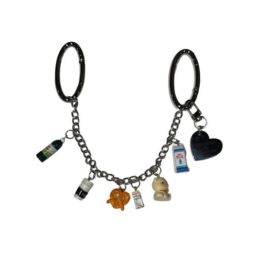 Bijou de sac chaîne double - Chames petit déjeuner & mignonneries