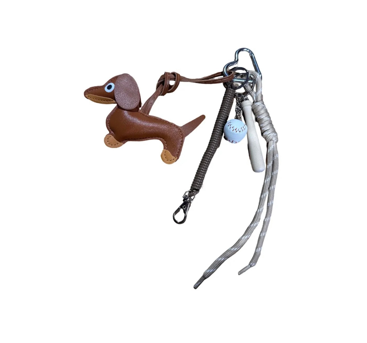 Bijou de sac - Teckel rétro version baseball