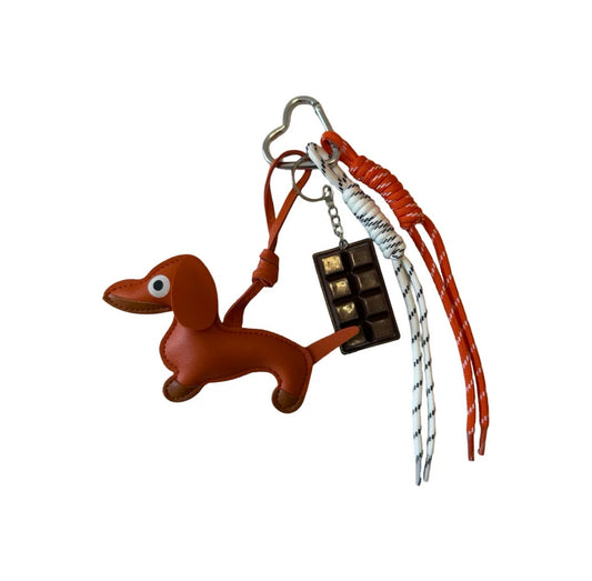 Bijou de sac - Teckel rétro & tabelle de chocolat