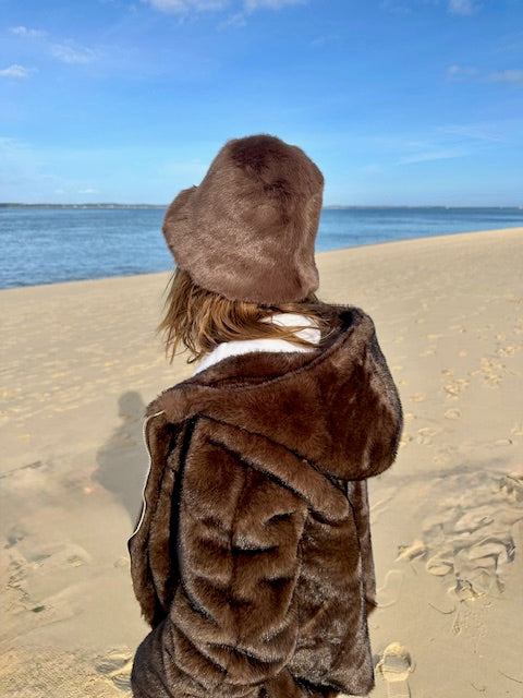 Bob en fausse fourrure - Chocolat