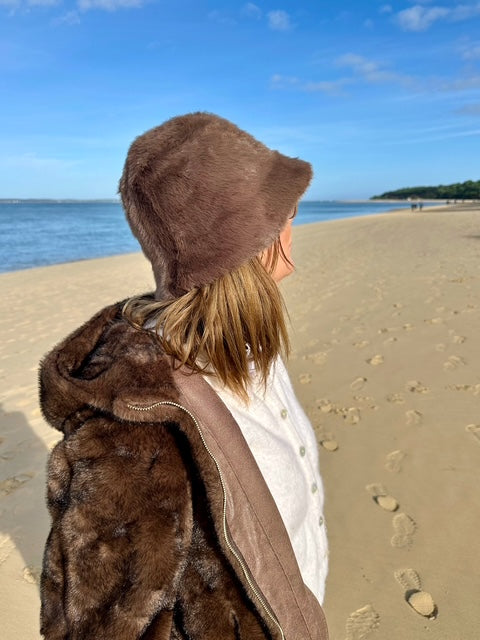 Bob en fausse fourrure - Chocolat