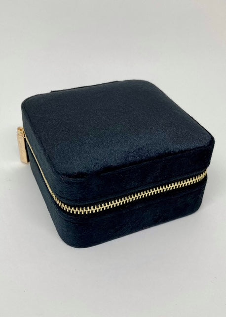 Boîte à bijoux de voyage - Velours noir