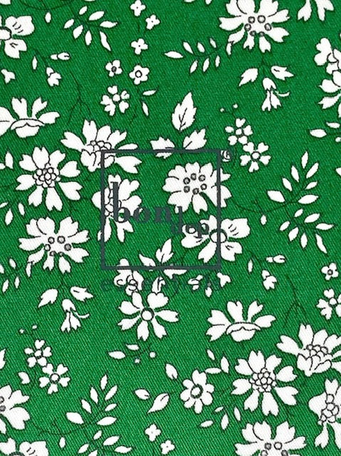 Boîte à bijoux verte et blanche en Liberty®