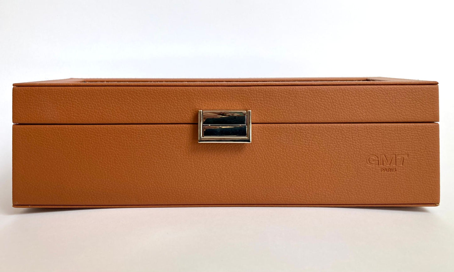 Boîte à montre camel chic