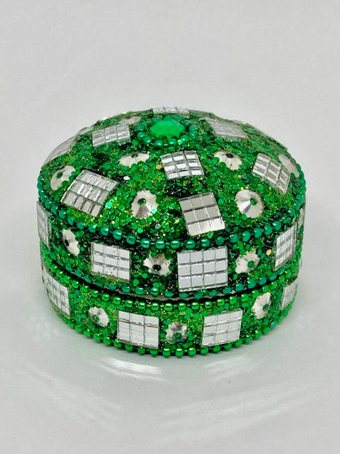 Boîte à bijoux en perle et facette - Thaïlande