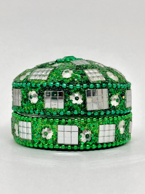 Boîte à bijoux en perle et facette - Thaïlande