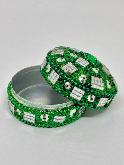 Boîte à bijoux en perle et facette - Thaïlande