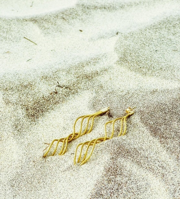 Boucles d’oreilles torsadée - Or végétal