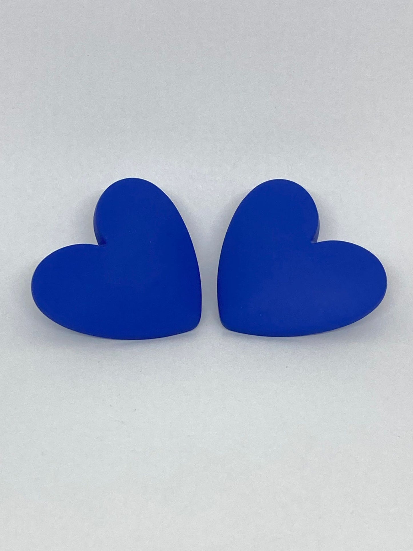 Boucles d’oreille Coeur - Bleu Klein