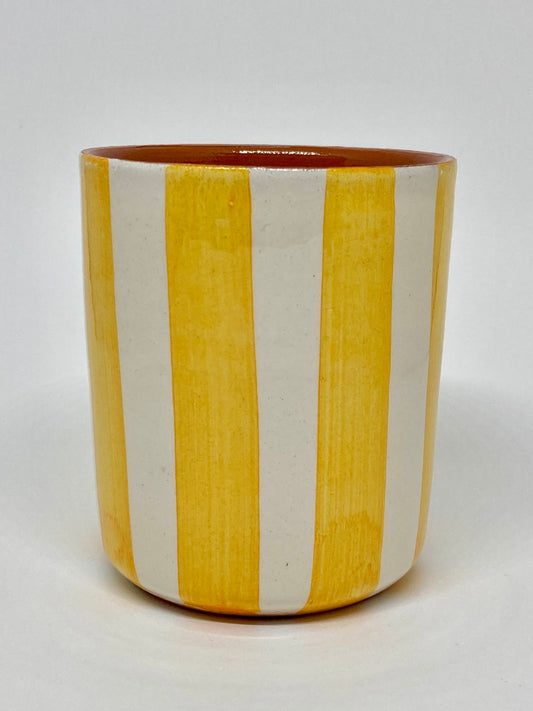 Bougie artisanale fleur d’oranger & épices - Tasse jaune