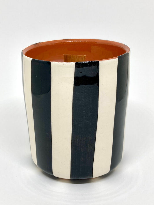 Bougie artisanale fleur d’oranger & épices - Tasse noire