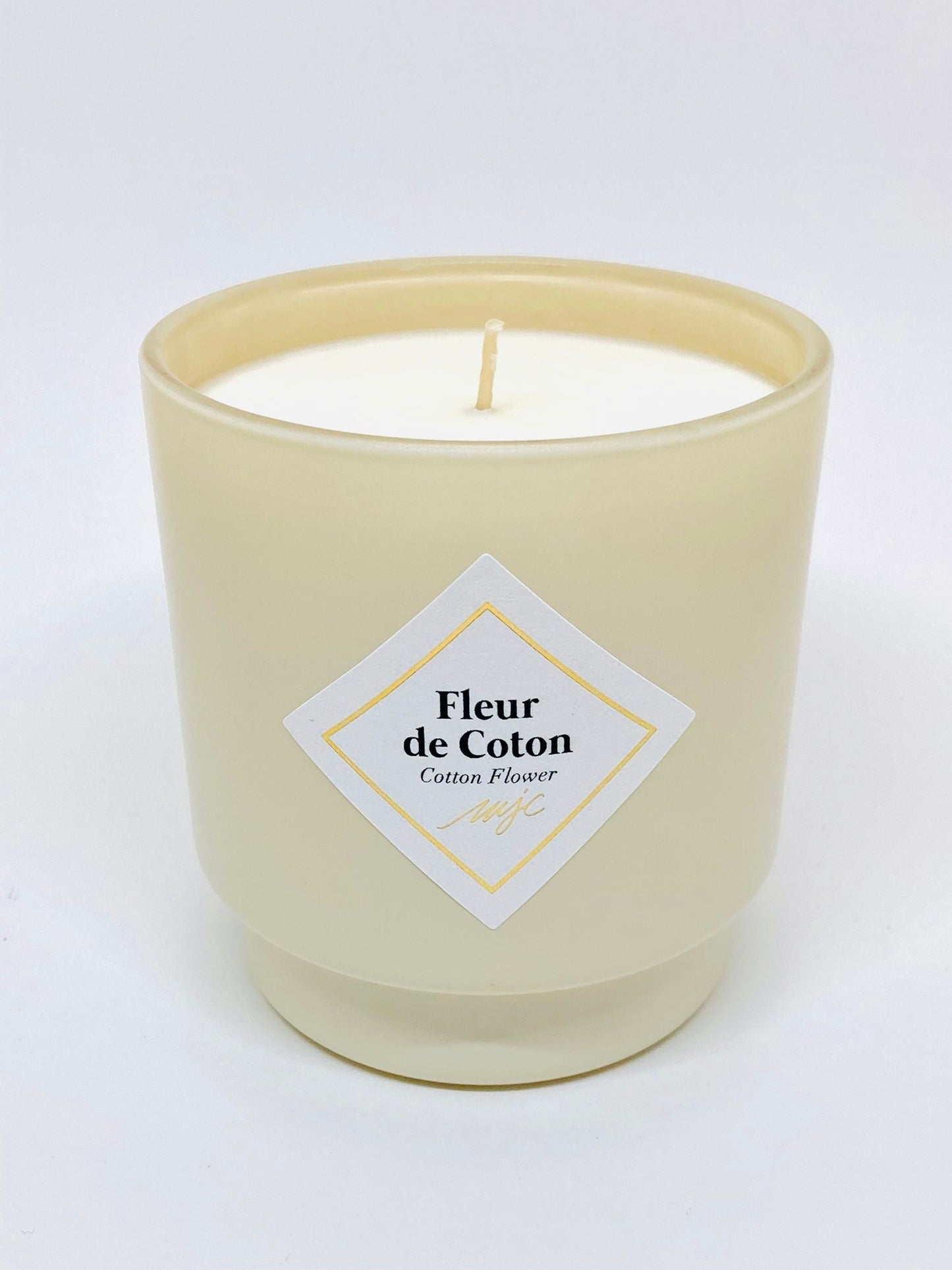 Bougie Fleur de coton avec bijoux