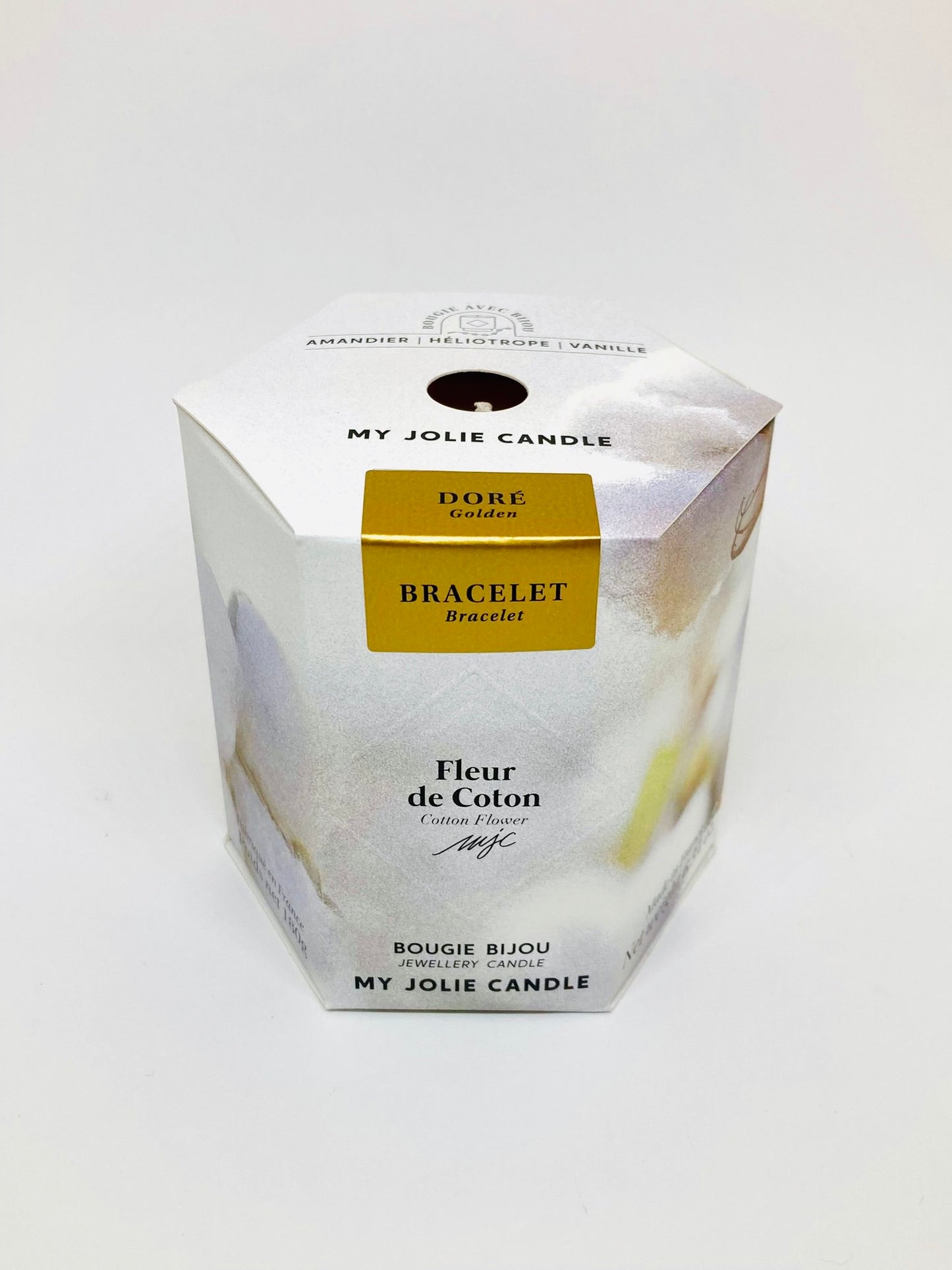 Bougie Fleur de coton avec bijoux