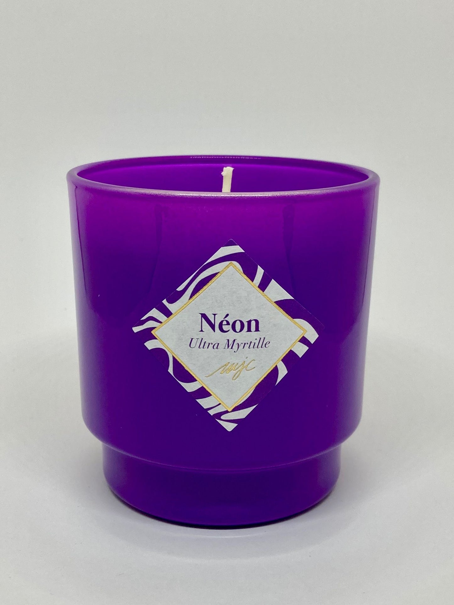 Bougie Ultra Myrtille - Créoles Violettes fluo