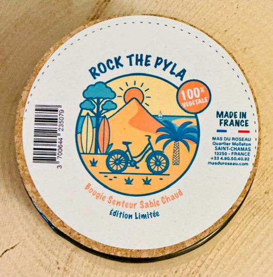 Bougie «Rock The Pyla» senteur Sable Chaud