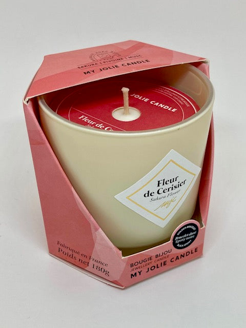 Bougie Fleur de cerisier avec bijoux