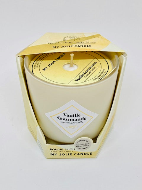 Bougie Vanille gourmande avec bijoux