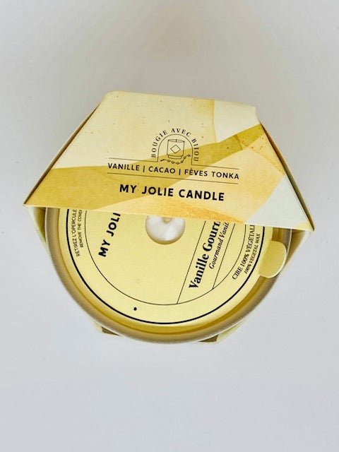 Bougie Vanille gourmande avec bijoux