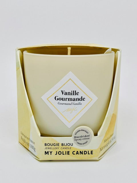 Bougie Vanille gourmande avec bijoux