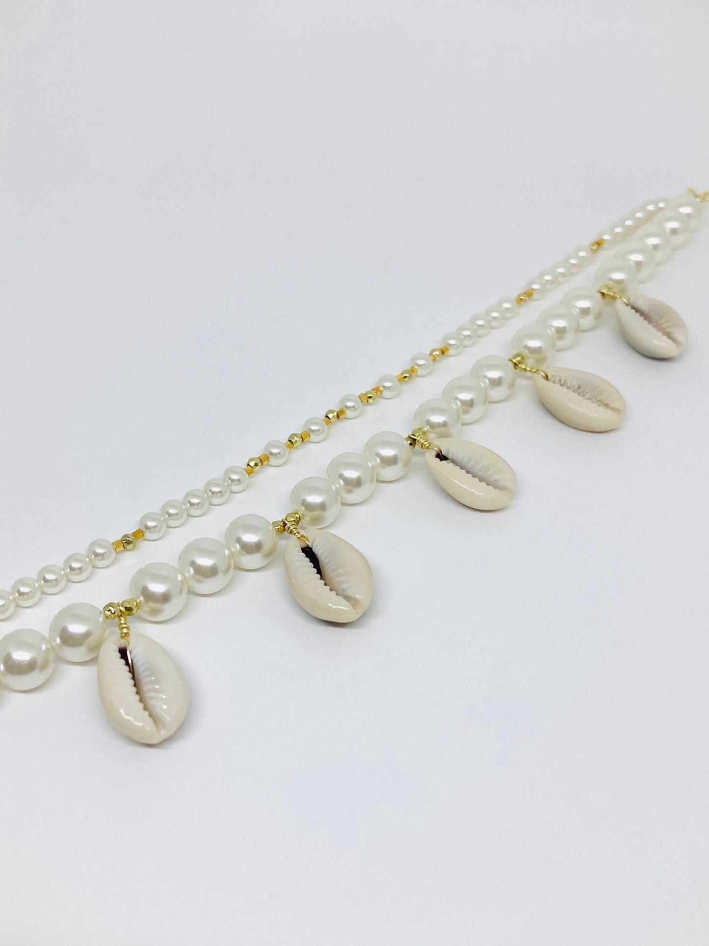 Bracelet de cheville perles nacrées - Hipanema