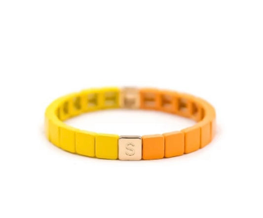 Bracelet bicolore Jaune & Orange - Simone à Bordeaux