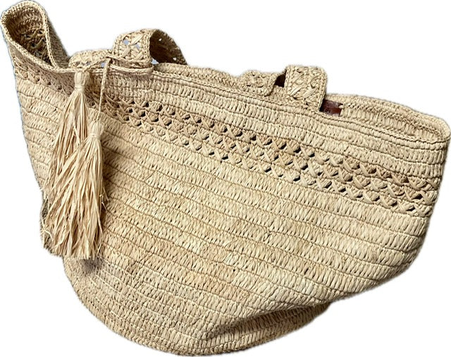 Cabas XXL en raphia Madagascar - Limaïa