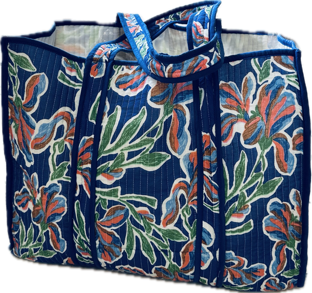 Cabas matelassé en coton - Palme