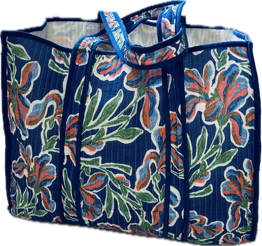 Cabas matelassé en coton - Palme