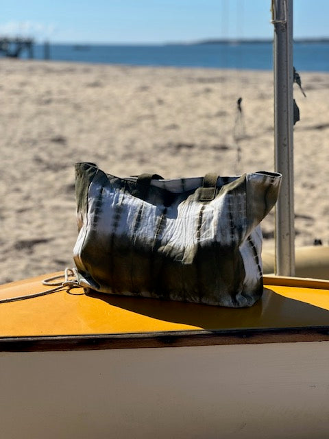 Cabas tie & dye kaki - Palme