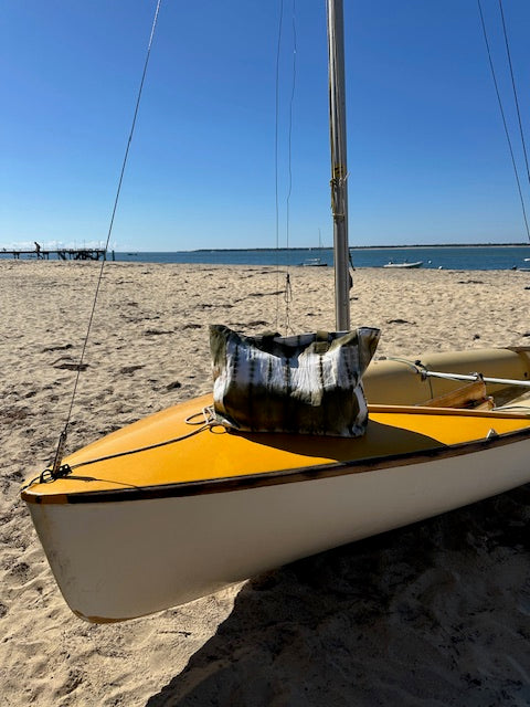 Cabas tie & dye kaki - Palme