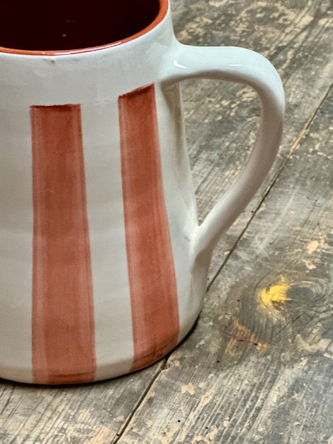 Carafe artisanale rayée Terra cotta - Casa Cubista