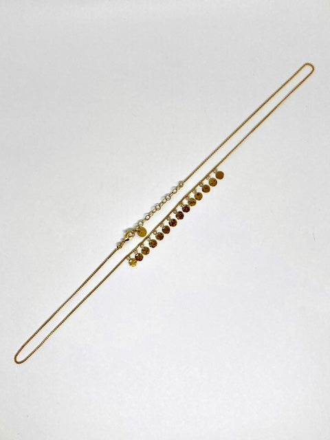 Collier seconde peau en plaqué or - Stalactite Paris