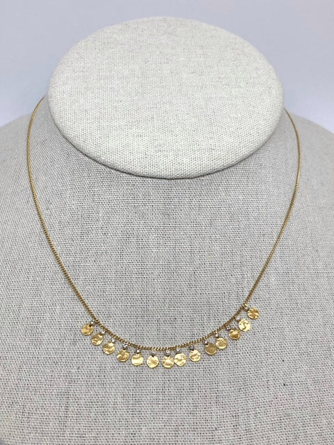 Collier seconde peau en plaqué or - Stalactite Paris