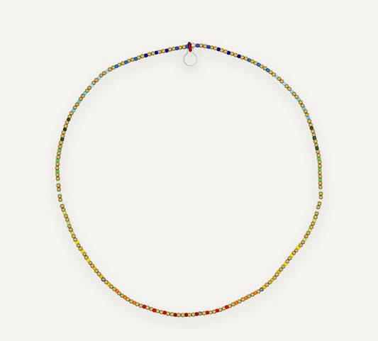 Collier ras de cou Bliss Rainbow - Têtes Blondes
